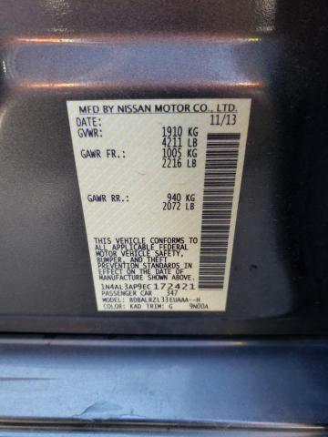 1N4AL3AP9EC172421 - 2014 NISSAN ALTIMA 2.5 CHARCOAL photo 12