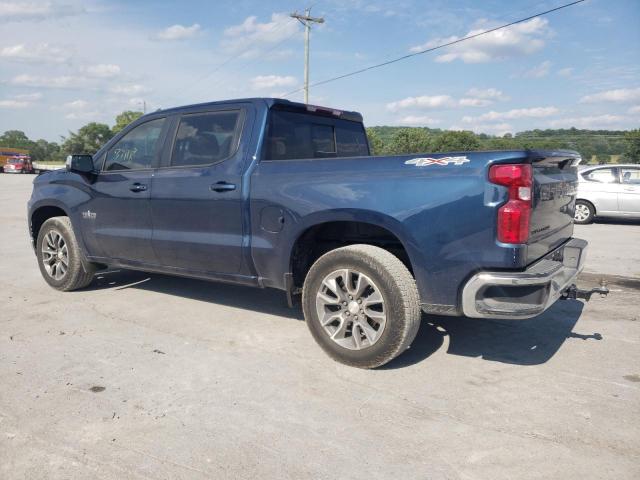 3GCUYDED1MG372638 - 2021 CHEVROLET SILVERADO K1500 LT BLUE photo 2