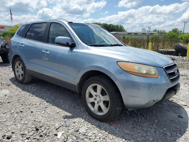 5NMSH13E18H177408 - 2008 HYUNDAI SANTA FE SE BLUE photo 4