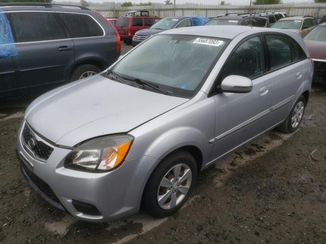 KNADH5A31B6732506 - 2011 KIA RIO BASE SILVER photo 1