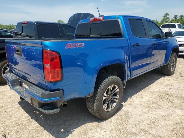 1GCGTDEN3M1234957 - 2021 CHEVROLET COLORADO Z71 BLUE photo 3