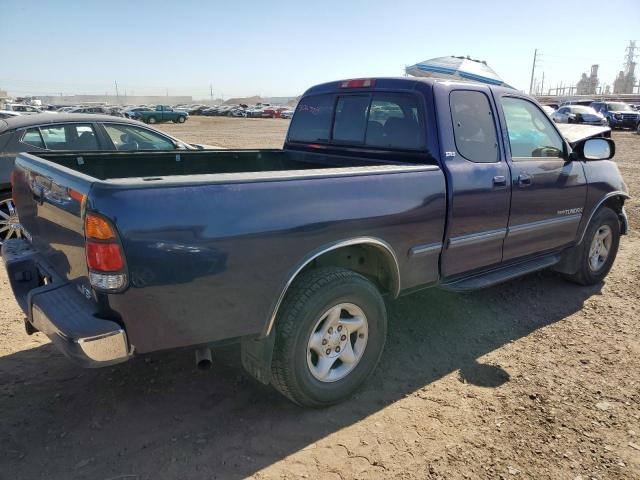 5TBRT34162S306700 - 2002 TOYOTA TUNDRA ACCESS CAB BLUE photo 3