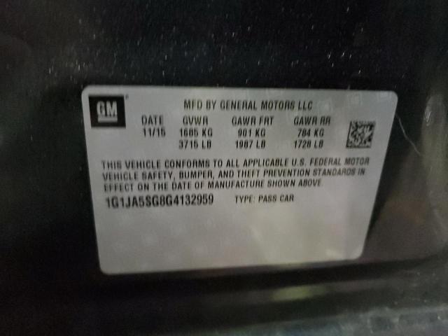 1G1JA5SG8G4132959 - 2016 CHEVROLET SONIC LS 灰色 照片 13