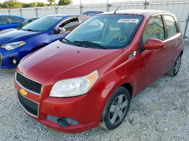 KL1TD6DE5BB157306 - 2011 CHEVROLET AVEO LS 红色 照片 2