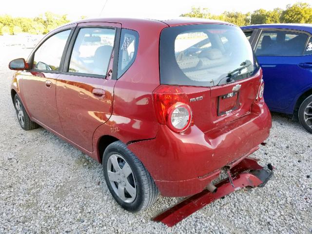 KL1TD6DE5BB157306 - 2011 CHEVROLET AVEO LS 红色 照片 3
