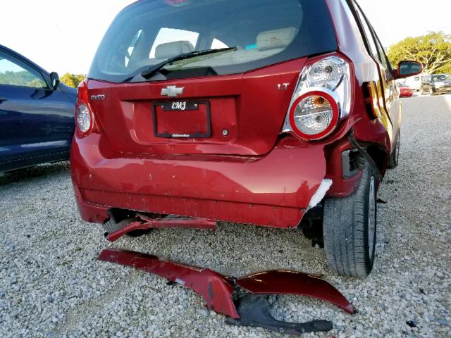 KL1TD6DE5BB157306 - 2011 CHEVROLET AVEO LS 红色 照片 9