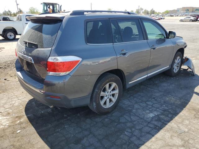 5TDZK3EH0DS127528 - 2013 TOYOTA HIGHLANDER BASE GRAY photo 3