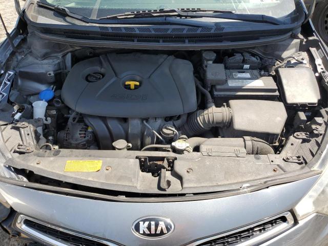 KNAFX6A84F5395547 - 2015 KIA FORTE EX GRAY photo 11