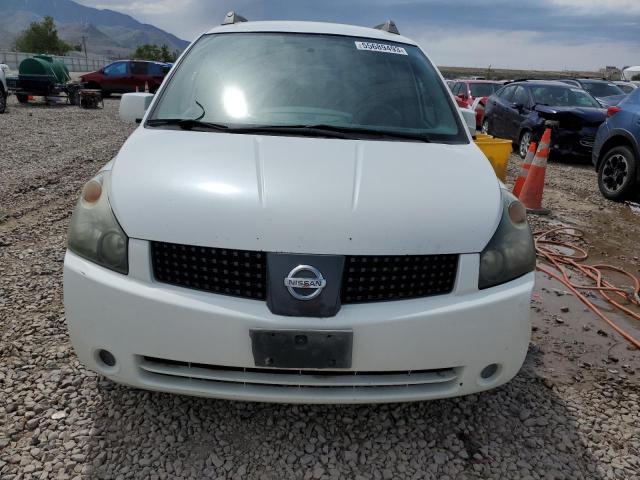 5N1BV28U35N125688 - 2005 NISSAN QUEST S WHITE photo 5