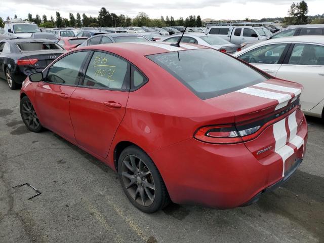 1C3CDFBA7DD110718 - 2013 DODGE DART SXT RED photo 2