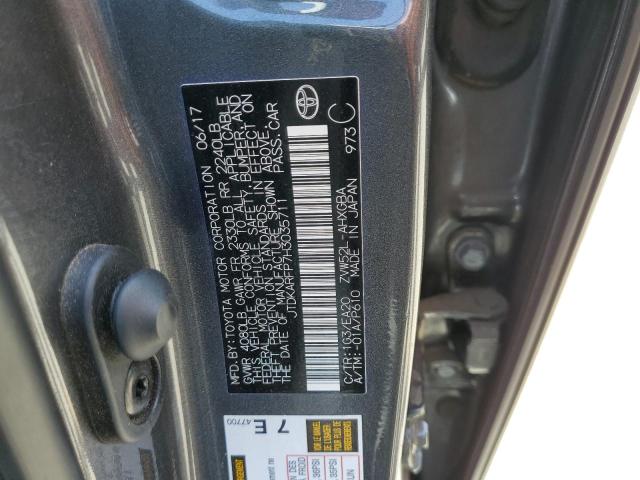 JTDKARFP7H3035711 - 2017 TOYOTA PRIUS PRIM 灰色 照片 13