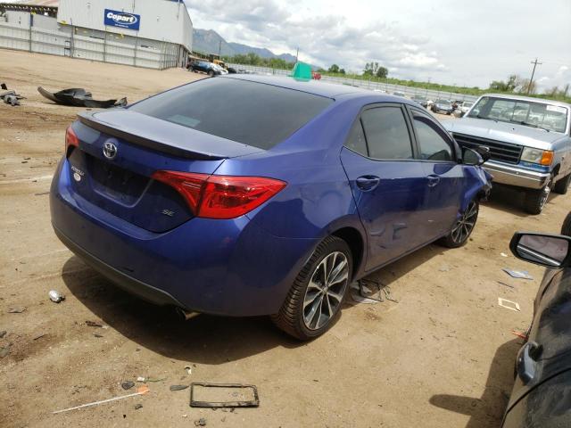 5YFBURHE5JP747067 - 2018 TOYOTA COROLLA L BLUE photo 3