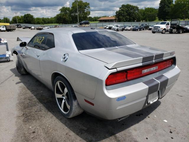 2C3CDYCJ0CH161067 - 2012 DODGE CHALLENGER SRT-8 SILVER photo 3