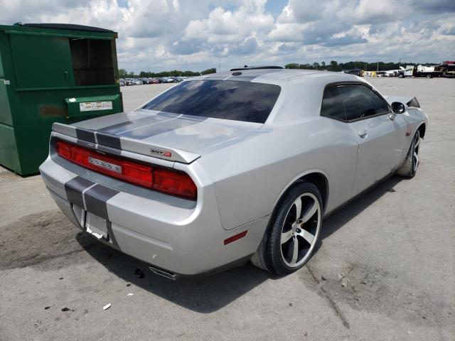 2C3CDYCJ0CH161067 - 2012 DODGE CHALLENGER SRT-8 SILVER photo 4