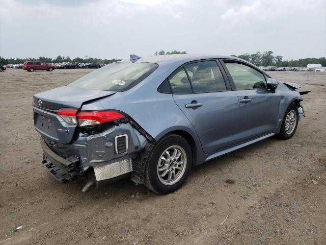 JTDEAMDE0NJ054884 - 2022 TOYOTA COROLLA LE BLUE photo 3