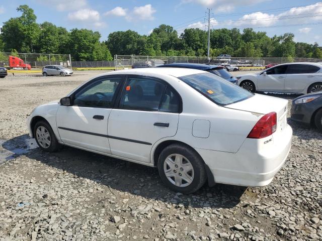 2HGES16374H587050 - 2004 HONDA CIVIC DX VP თეთრი ფოტო 2