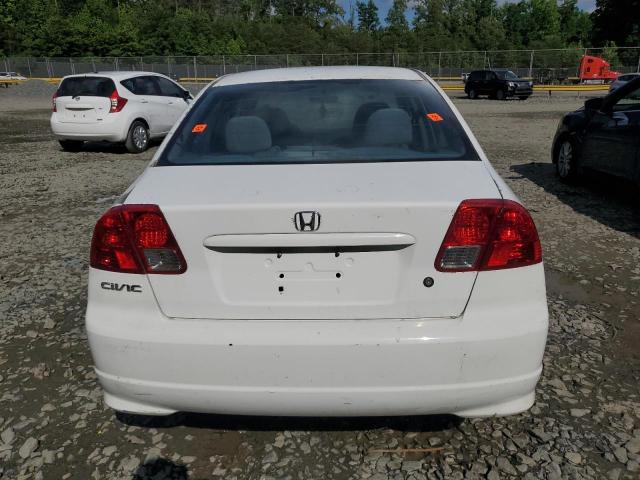 2HGES16374H587050 - 2004 HONDA CIVIC DX VP თეთრი ფოტო 6