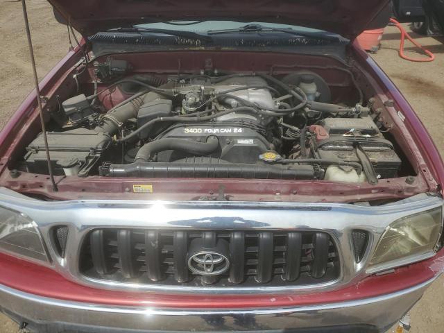 5TEGN92N72Z127375 - 2002 TOYOTA TACOMA DOUBLE CAB PRERUNNER RED photo 11