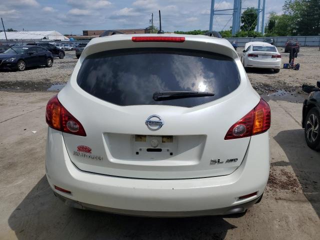 JN8AZ18W09W145417 - 2009 NISSAN MURANO S WHITE photo 6