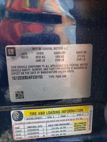 1G1ZE5EB2AF239153 - 2010 CHEVROLET MALIBU LTZ Bleu photo 12