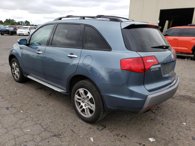 2HNYD28487H540187 - 2007 ACURA MDX TECHNOLOGY BLUE photo 2