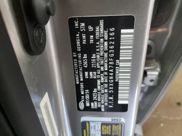 5XXGN4A78FG362166 - 2015 KIA OPTIMA EX 银色 照片 12