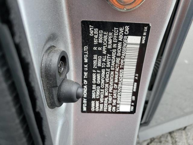 SHHFK7H78HU424925 - 2017 HONDA CIVIC EXL 银色 照片 13