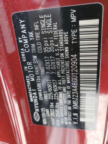 KM8J23A46GU120904 - 2016 HYUNDAI TUCSON SE RED photo 13