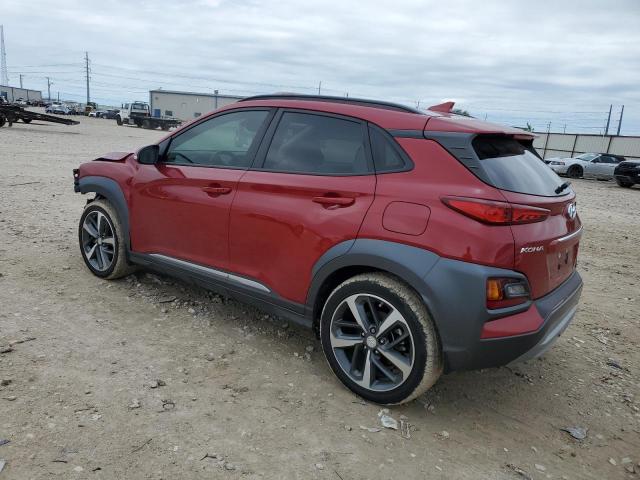 KM8K33A57KU342435 - 2019 HYUNDAI KONA LIMITED RED photo 2