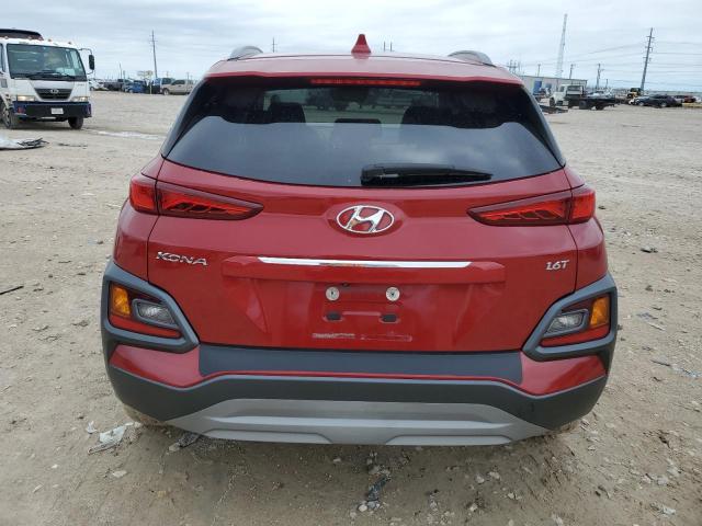 KM8K33A57KU342435 - 2019 HYUNDAI KONA LIMITED RED photo 6