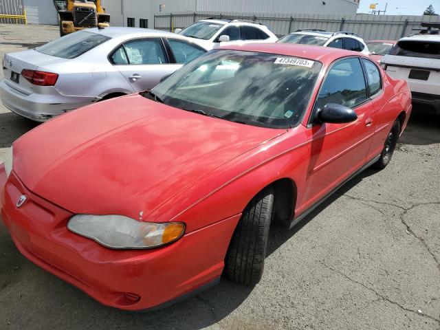 2G1WW12E729339928 - 2002 CHEVROLET MONTE CARL LS RED photo 1