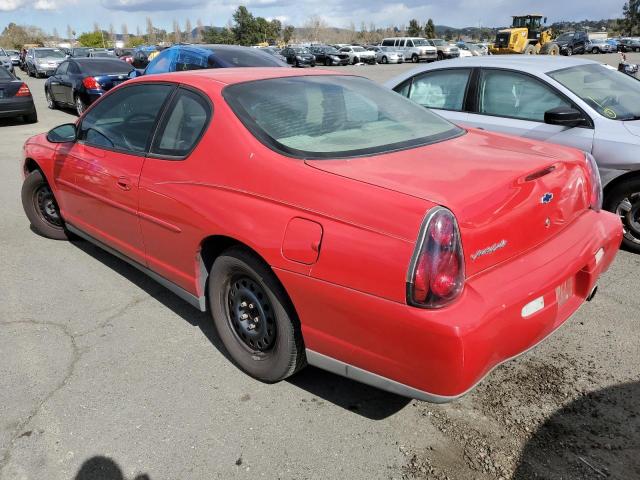 2G1WW12E729339928 - 2002 CHEVROLET MONTE CARL LS RED photo 2