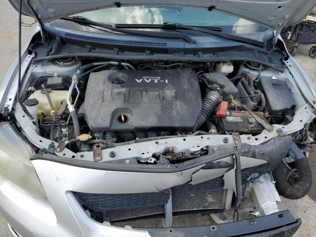 2T1BU4EE6AC470548 - 2010 TOYOTA COROLLA BASE SILVER photo 11