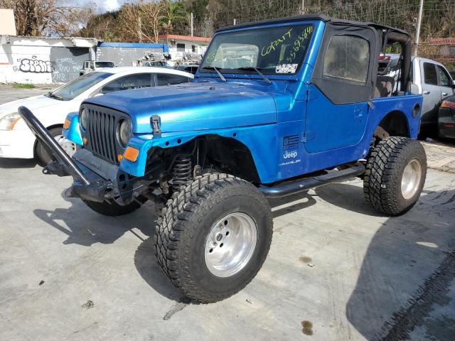 1J4FA291X3P316669 - 2003 JEEP WRANGLER / SE BLUE photo 1