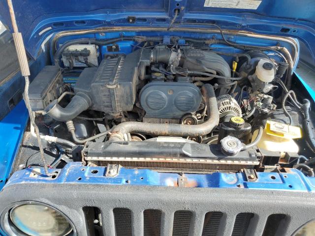 1J4FA291X3P316669 - 2003 JEEP WRANGLER / SE BLUE photo 11