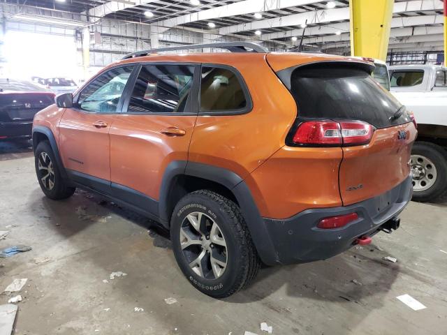 1C4PJMBS7GW300742 - 2016 JEEP CHEROKEE TRAILHAWK ORANGE photo 2