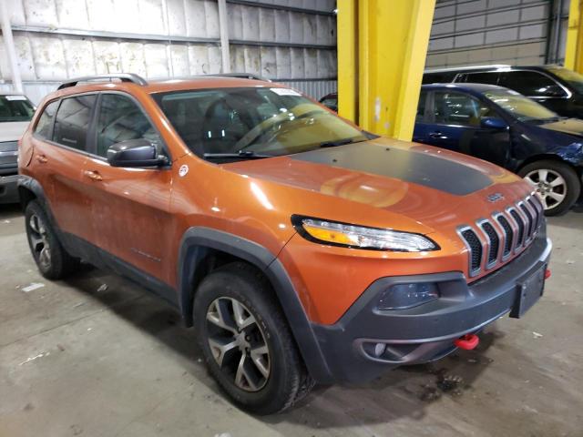 1C4PJMBS7GW300742 - 2016 JEEP CHEROKEE TRAILHAWK ORANGE photo 4