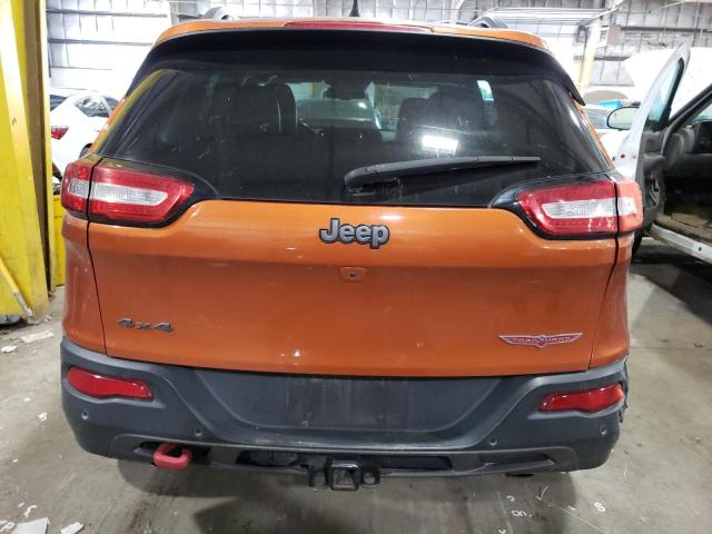 1C4PJMBS7GW300742 - 2016 JEEP CHEROKEE TRAILHAWK ORANGE photo 6
