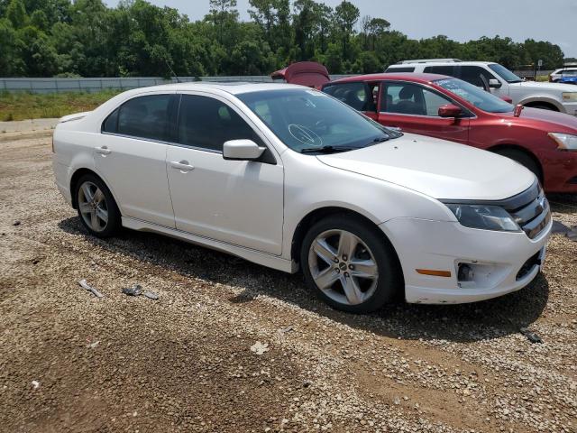 3FAHP0KCXCR262723 - 2012 FORD FUSION SPORT WHITE photo 4