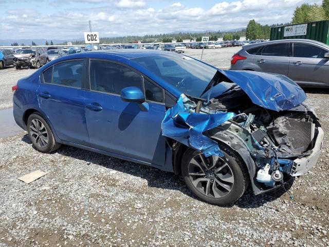 19XFB2F82DE249605 - 2013 HONDA CIVIC EX BLUE photo 4