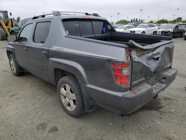 5FPYK1F57DB006897 - 2013 HONDA RIDGELINE RTL GRAY photo 2