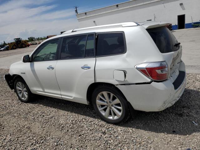 JTEEW44A382015943 - 2008 TOYOTA HIGHLANDER HYBRID LIMITED WHITE photo 2