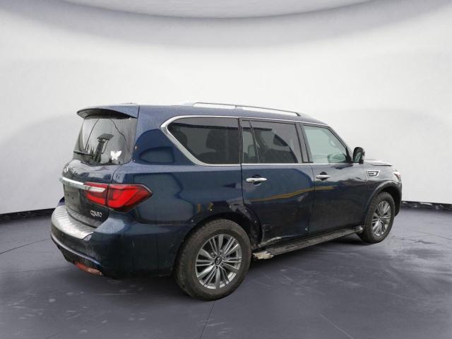 JN8AZ2AE4M9270595 - 2021 INFINITI QX80 LUXE BLUE photo 3