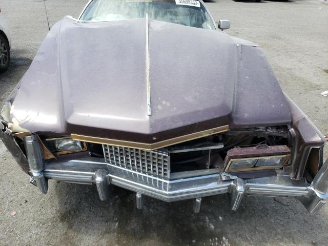 6L67S5Q275891 - 1975 CADILLAC ELDORADO PURPLE photo 11