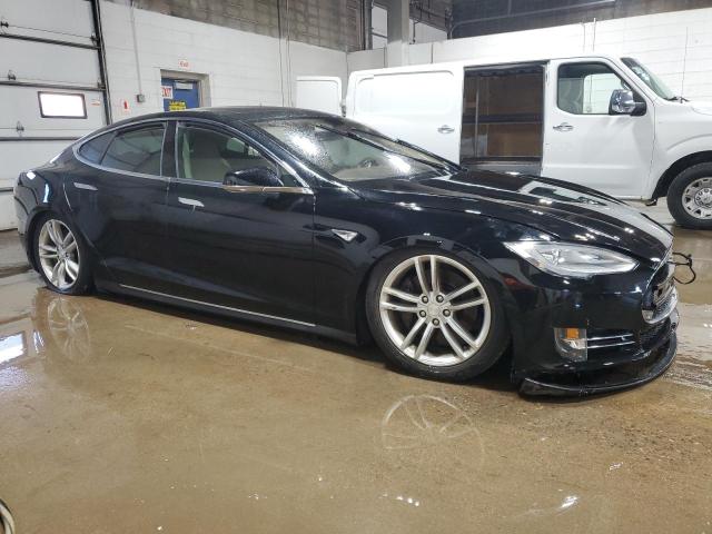 5YJSA1CG1DFP03666 - 2013 TESLA MODEL S BLACK photo 4