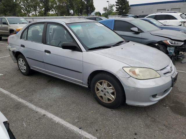 1HGES16375L028893 - 2005 HONDA CIVIC DX VP SILVER photo 4
