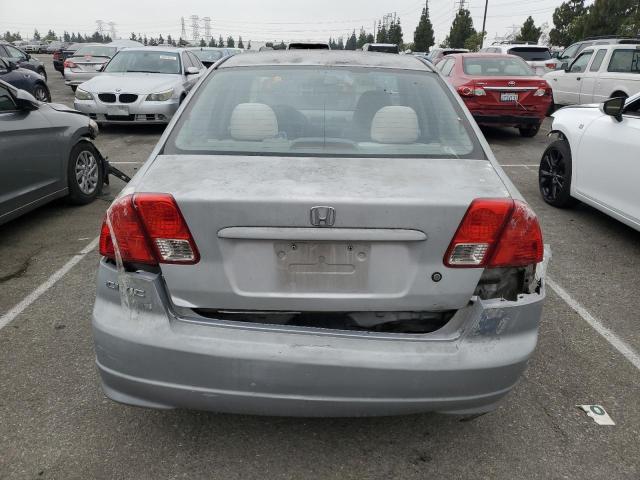1HGES16375L028893 - 2005 HONDA CIVIC DX VP SILVER photo 6
