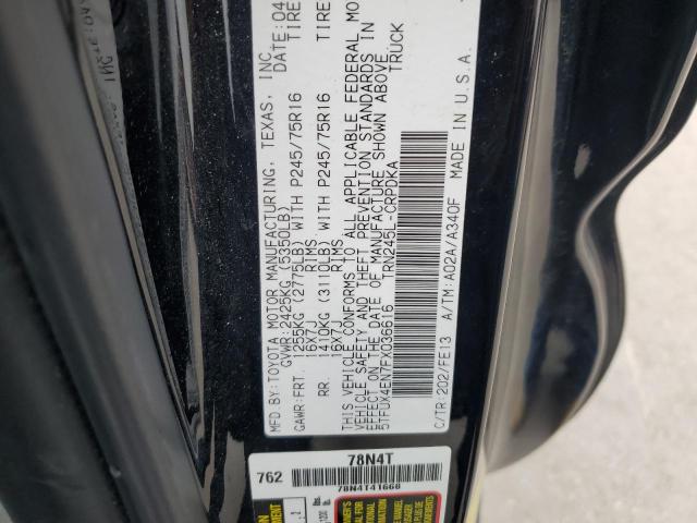 5TFUX4EN7FX036616 - 2015 TOYOTA TACOMA ACCESS CAB შავი ფოტო 12