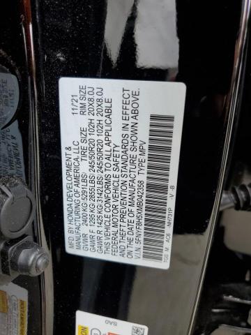 5FNYF8H5XMB042358 - 2021 HONDA PASSPORT EXL Qara foto 12