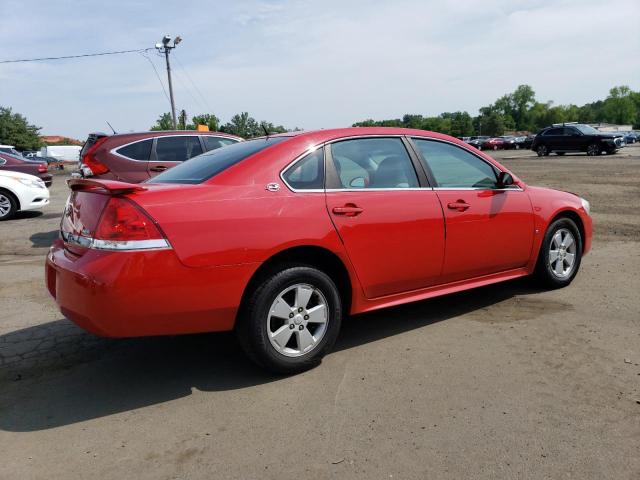 2G1WT57KX91221489 - 2009 CHEVROLET IMPALA 1LT RED photo 3